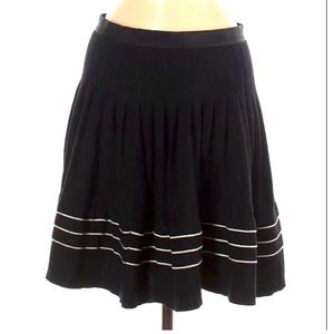 Anne Fontaine Wool Blend Black & White Skirt - Size 6